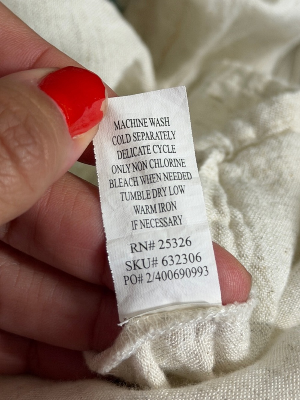 World Market SMALL MEDIUM Cream Linen Blend Floral Embroidered Maxi Dress - Picture 6 of 8